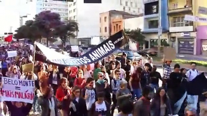 Protesto contra o Novo Código Florestal e a Usina Hidrelétrica de Belo Monte - 05 de junho de 2011