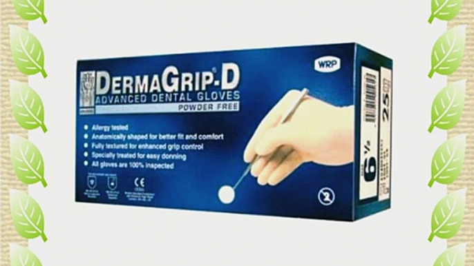 DermaGrip Gelhandschuhe 6.5 puderfrei 25 St?ck 1er Pack (1 x 25 St?ck)