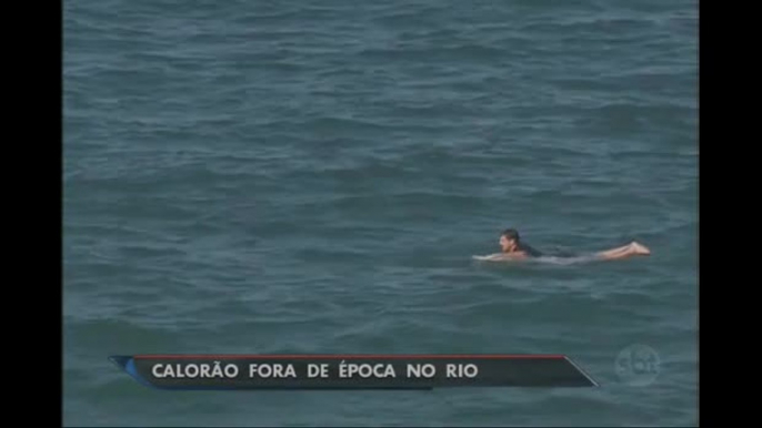 Rio de Janeiro enfrenta calorão fora de época