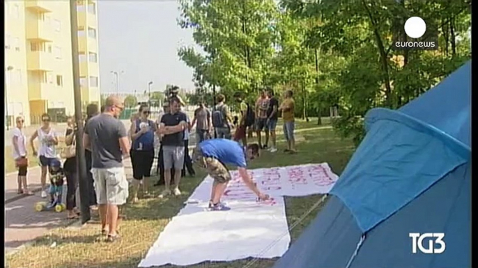 Protestas en el norte de Italia y en Roma por la llegada de inmigrantes a centros de acogida