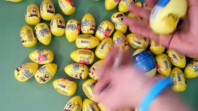 Huge 36 Spongebob Toy Surprise Easter Eggs Unwrapping Epic Review by Funtoys