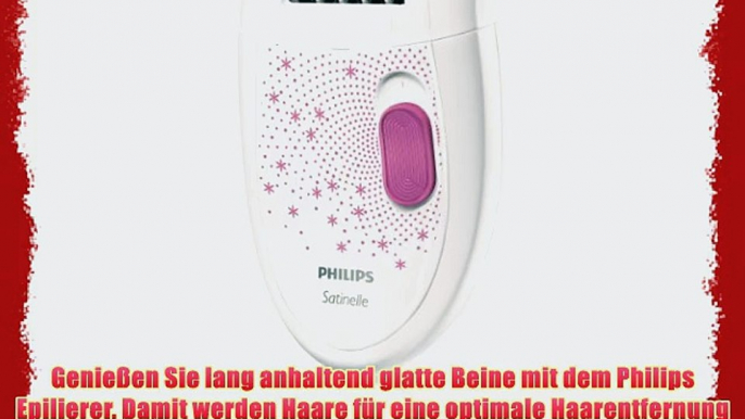 Philips HP6419/02 Satinelle Epilierer Inklusive Ladyshaveaufsatz Wei?