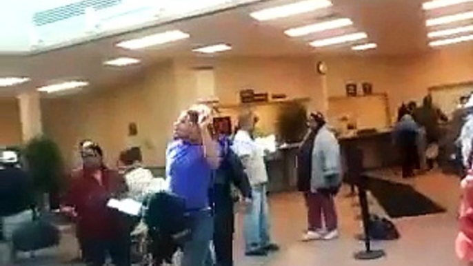 Fags Fighting In The Public Aid Office