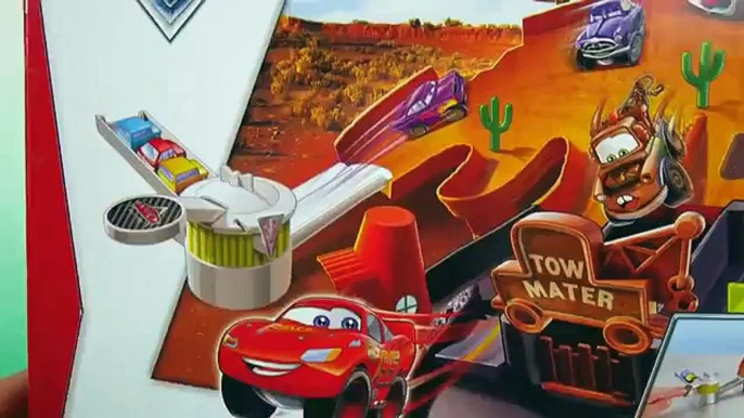 Micro Drifters Cars Race Track & Drift Disney Pixar Rayo McQueen Tow Mater Cars 2 Toys