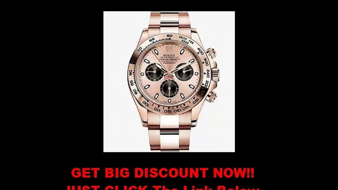 SPECIAL PRICE ROLEX DAYTONA EVEROSE GOLD WATCH WITH BLACK DIAL 116505 BOX/PAPERS UNWORN 2014