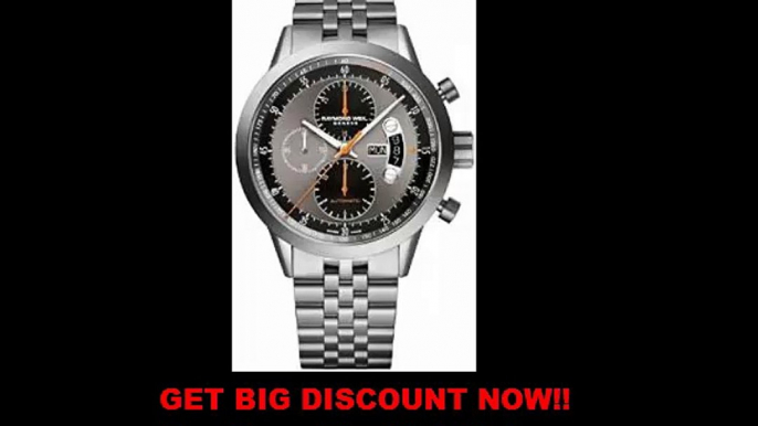 FOR SALE RAYMOND WEIL FREELANCER AUTOMATIC CHRONOGRAPH 45MM TITANIUM DAY-DATE MENS WATCH 7745-TI-05609