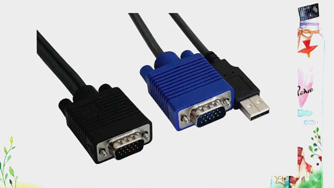 INLINE KVM Switch Adapter (2-Port VGA USB Audio) schwarz