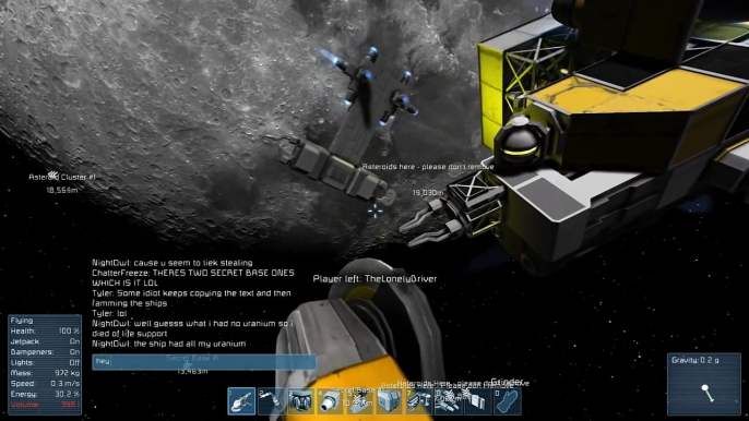 Space Engineers Multiplayer - Physics glitch - LAWL