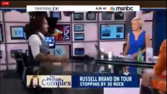 Russell Brand On Ferguson, Israel, Noam Chomsky, Morning Joe Appearance. Russell Brand Democracy Now