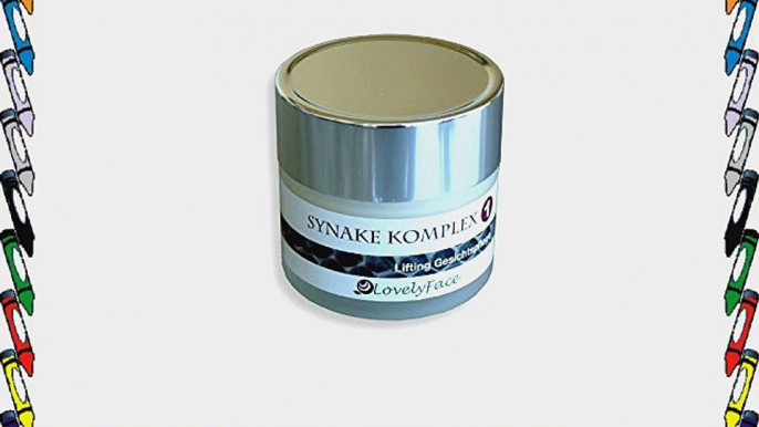 SYNAKE KOMPLEX 1 Schlangengift* mit HYALURON die perfekte lifting Gesichtspflege 50ml.