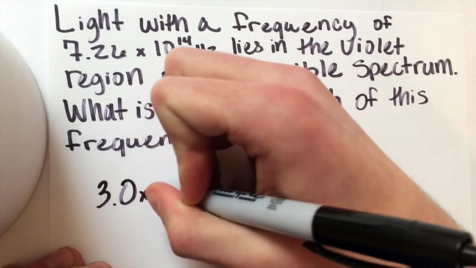 How To: Find Wavelength / Frequency (EASY EQUATION w/ problems)