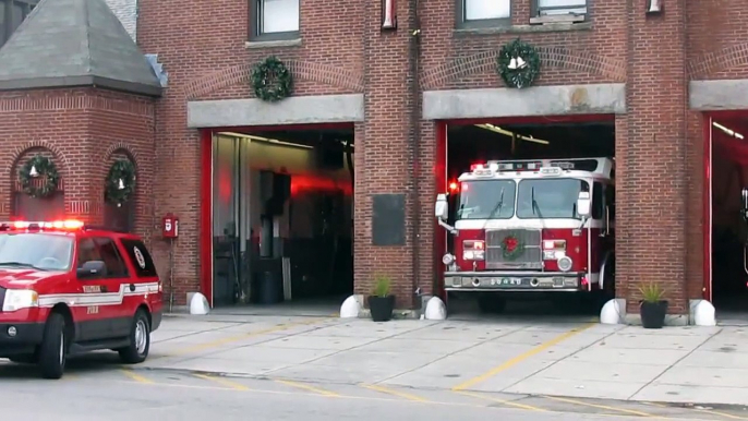 Waltham Fire Dept Moody Street Station Responding