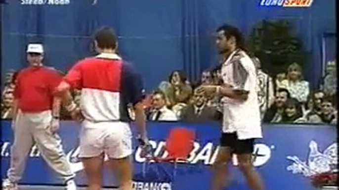 Boris Becker, Mansur Bahrami vs. Carl-Uwe Steeb, Yannick Noah - world class tennis tricks and comedy