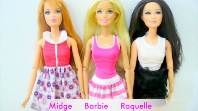 Play Doh Barbie Midge Raquelle Mermaids  Barbie Life in The Dreamhouse Play Doh Craft N Toys