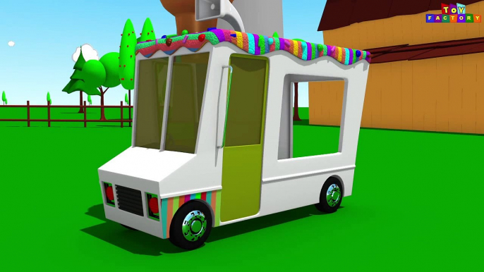 Ice Cream car for children   Cars for kids   car cartoons videos for children