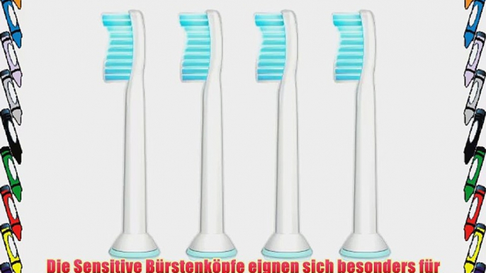 Philips Sonicare HX6054/07 Sensitive Standard-B?rstenkopf 4er-Pack