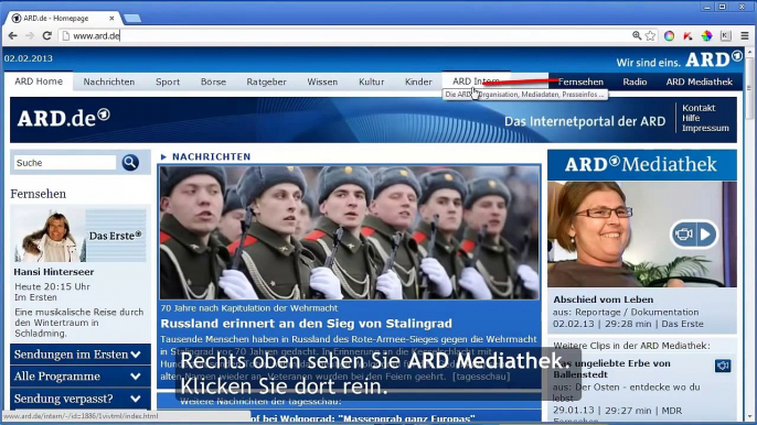 ARD Mediathek - Videos auf der Festplatte abspeichern (mit Untertitel)