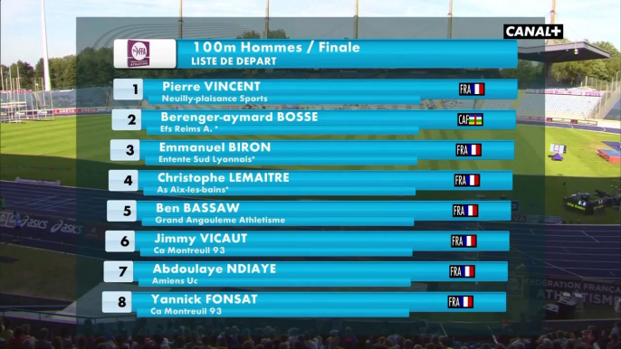 ChF athlétisme 2015 - finale 100m H, Vicaut 9''92, Lemaitre 10''07