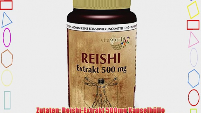 Vita World Reishi Extrakt 500mg 100 Kapseln Apotheken Herstellung ganoderma lucidum ling zhi