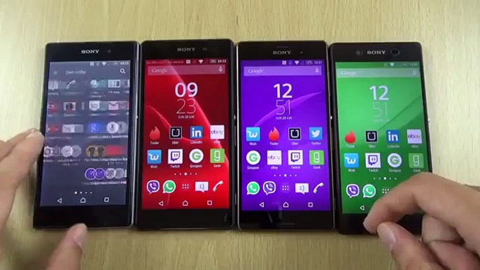 My parcels Aliexpress .Sony Xperia Z3 Plus VS Z3 VS Z2 VS Z1.Speed Test review