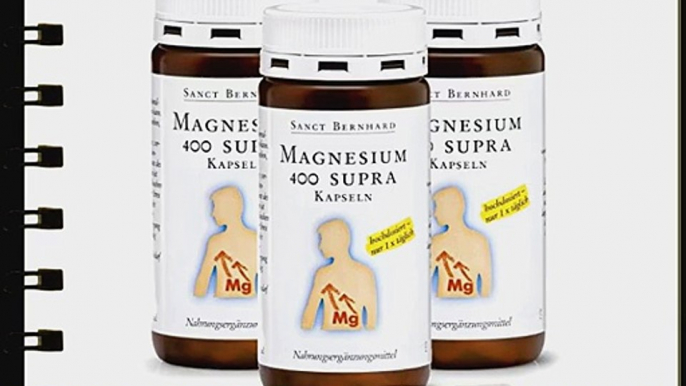 Sanct Bernhard Magnesium-400-supra-Kapseln 360 St?ck (3er-Bundle)