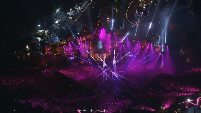 Feu d'artifice pour David Guetta à Tomorrowland