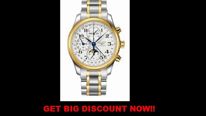 SPECIAL PRICE Longines Master Collection Chronograph White Dial Steel and 18kt Yellow Gold Mens Watch L26735787