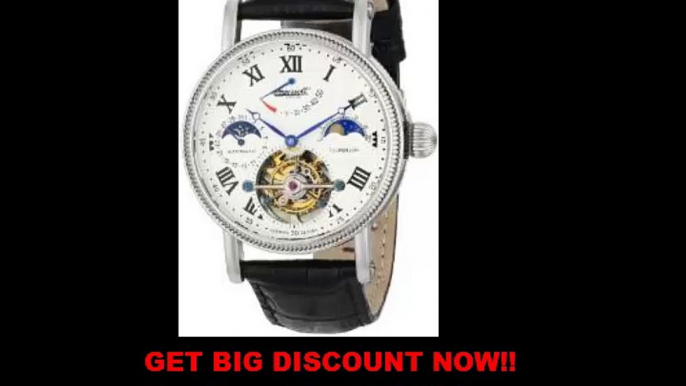 SPECIAL PRICE Ingersoll Men's IN5101WH Sonoma Tourbillon Analog Display Chinese Automatic Black Watch