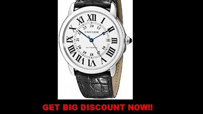 FOR SALE Cartier Men's W6701010 Ronde Solo Analog Display Automatic Self Wind Black Watch