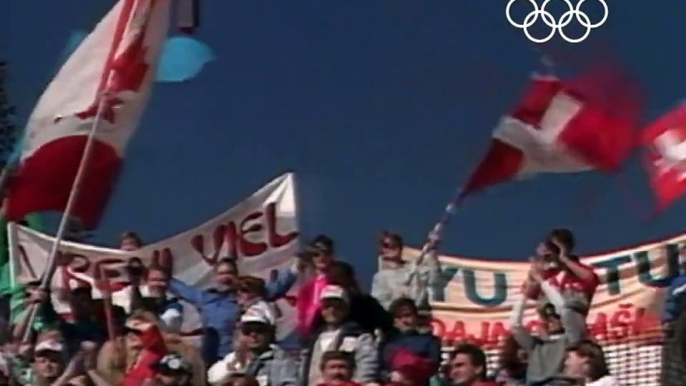 Vreni Schneider Wins Double Alpine Skiing Gold - Calgary 1988 Winter Olympics