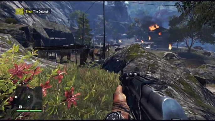 Far cry 4 Funny moments (outposts, elephants, helicopter and more)