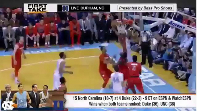 ESPN First Take - North Carolina vs Duke - Jay Bilas Joins First Take
