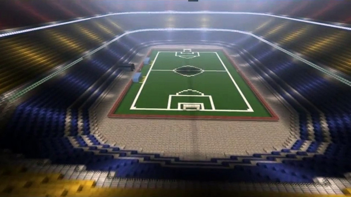 Football/soccer stadium in Minecraft