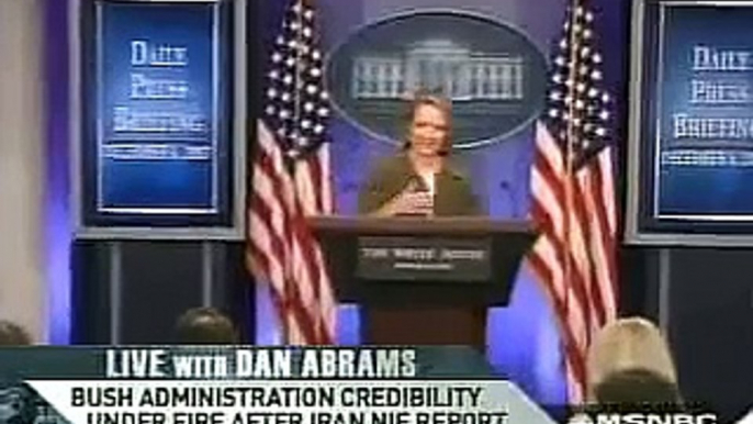 Dan Abrams & Pat Buchanan **Bush is Lying About the NIE**