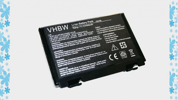 vhbw Li-Ion Akku 4400mAh (11.1V) f?r Notebook Laptop Asus F52 F82 Ff83s K40 K40e K40ij K40in