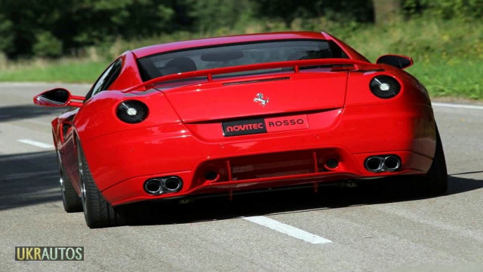 White Ferrari 599 GTO Revs + Accelerate sounds!! 1080p HD -Supercars 2015