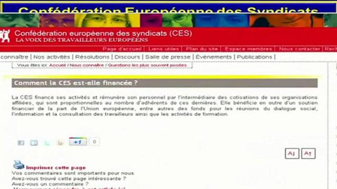 François ASSELINEAU - Les Escrocs - La Confédération Européenne des Syndicats