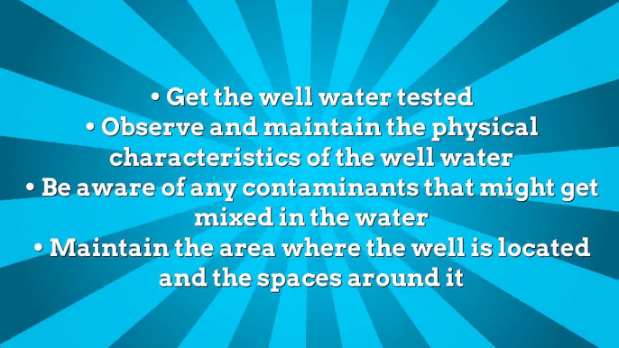 Home Well Water Treatment for safe drinking