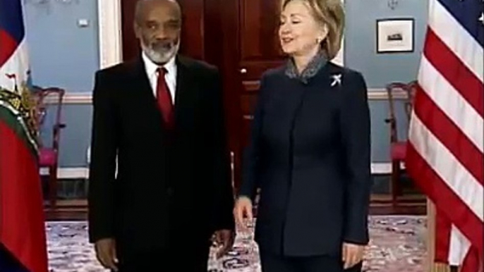 Secretary Clinton Remarks With President Preval of Haiti