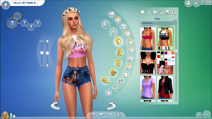 The Sims 4 Create-A-Sim {Floral/Tumblr} COLLAB W/ MANDYMEOWSIMS