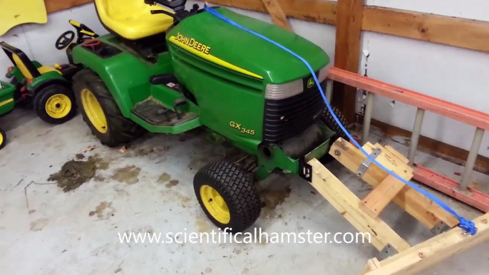 Homemade snow plow for lawnmower for $12! How to.