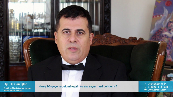 Hangi bölgeye saç ekimi yapılır ve saç sayısı nasıl belirlenir? - Op. Dr. Can İşler