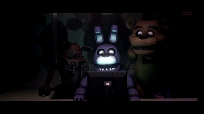 SFM FNAF Bonnie Freddy and Foxy react to Five nights at Freddys  4 Trailer