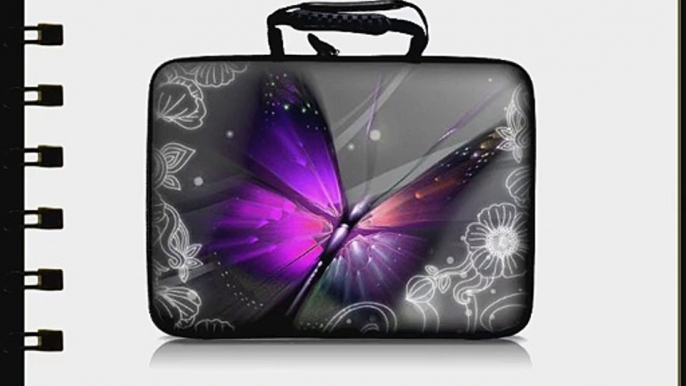 Luxburg? Design Hardcase Laptoptasche Notebooktasche f?r 133 Zoll Motiv: Gro?er Schmetterling