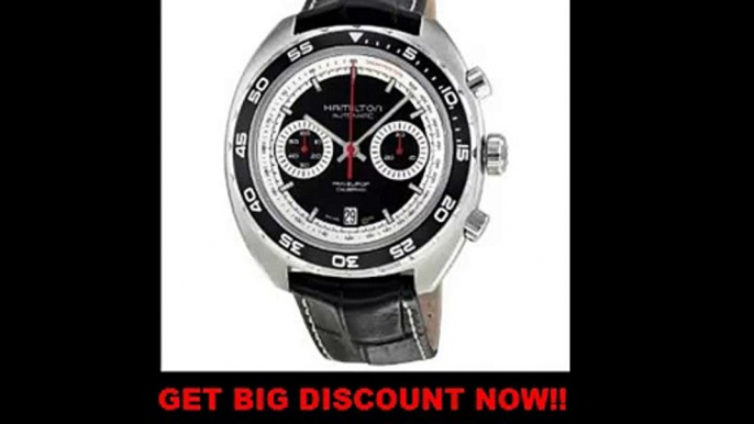 FOR SALE Hamilton Pan Europ Black Dial Leather Mens Watch H35756735