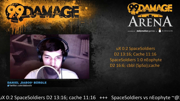 dabo0 - 99DMG Arena #10: uX vs Space Soldiers @18CEST + the winner vs nEophyte @21CEST (REPLAY) (2015-07-28 20:53:23 - 2015-07-29 00:00:45)