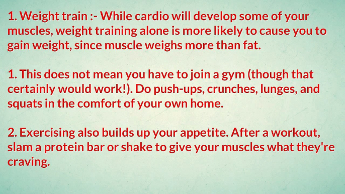 How To Gain Weight Fast 2