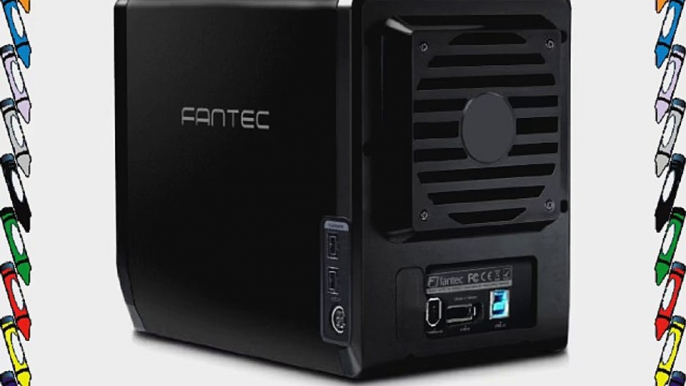 Fantec QB-35RFEU3 Geh?use f?r Festplatte (4x 89 cm (35 Zoll) eSATA USB 3.0) schwarz