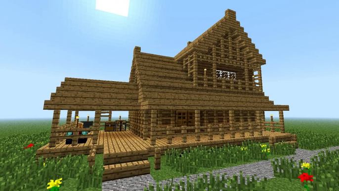 MINECRAFT: How to build little wooden house (2nd floor)