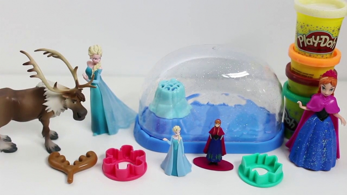 Play Doh FROZEN Sparkle Snow Dome Disney Playset FROZEN Globo de Nieve Brillante Playdough Videos